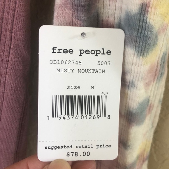 NWT Free People Big Sur Long Sleeve Tee Shirt - Picture 8 of 9